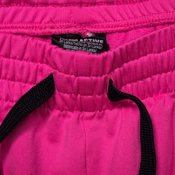PINK Active Sweatpants Women L Pink Drawstring Wide Leg Athleisure - Picture 2 of 7